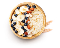 Овсяная каша на молоке с сахаром